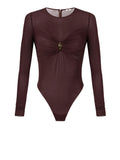Elisabetta Franchi Body Donna BO01657E2 Merlot - Bordeaux