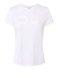 Elisabetta Franchi T-shirt Gesso Donna MA00756E2 Gesso - Avorio