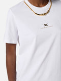 Elisabetta Franchi T-shirt Gesso Donna MA02856E2 Gesso - Avorio