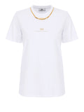 Elisabetta Franchi T-shirt Gesso Donna MA02856E2 Gesso - Avorio