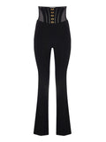 Elisabetta Franchi Pantalone Zampa Donna PA13257E2 - Nero