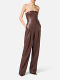 Elisabetta Franchi Jumpsuit Coffee Donna TU06858E2 Coffee - Marrone