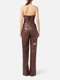 Elisabetta Franchi Jumpsuit Coffee Donna TU06858E2 Coffee - Marrone
