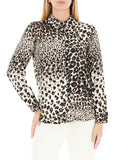 Emme Marella Camicia Casual Camicia Olivia Donna 2525116181200 Cammello Stampa Maculata - Maculato