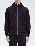Fred Perry Felpa Zip Uomo J7536 - Nero