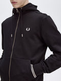 Fred Perry Felpa Zip Uomo J7536 - Nero
