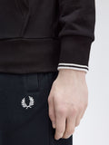 Fred Perry Felpa Zip Uomo J7536 - Nero