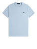 fred perry t shirt uomo m3519 light smoke celeste 167913244