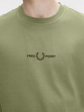 Fred Perry T-shirt Uomo M4580 Olive Mint - Verde