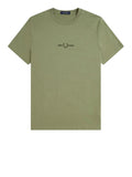 Fred Perry T-shirt Uomo M4580 Olive Mint - Verde