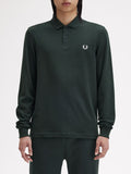 Fred Perry Polo Uomo M6006 Nightgreen/snwht - Verde
