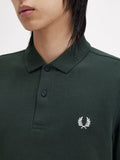 Fred Perry Polo Uomo M6006 Nightgreen/snwht - Verde