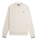 Fred Perry Felpa Uomo M7535 Prrdgemrl/anchgr - Avorio