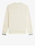 Fred Perry Felpa Uomo M7535 Ecr/crtblu/oxblo - Avorio