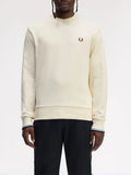 Fred Perry Felpa Uomo M7535 Ecr/crtblu/oxblo - Avorio