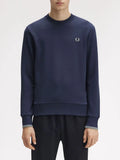 Fred Perry Felpa Uomo M7535 Drkairf/lic/bayl - Blu