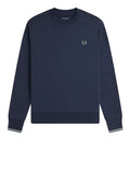 Fred Perry Felpa Uomo M7535 Drkairf/lic/bayl - Blu