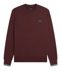 Fred Perry Felpa Uomo M7535 Oxbld/ecr/crtblu - Bordeaux