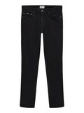 Gas Jeans Slim Uomo 351451020641 Black Rinse wi - Nero
