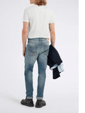 Gas Jeans Slim Albert Simple Uomo 351451031091 Stone Blue Med - Denim