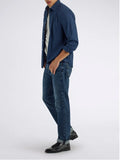 Gas Jeans Straight Morris Uomo 351453030165 Basic Medium D - Denim