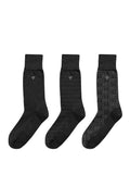 Guess Calzini 3Pack Uomo U4BG52ZZ02T Jet Black A996 - Nero