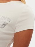 Guess T-shirt Kiara Donna V4BI16KCIV1 Ocean Salt - Avorio