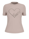 Guess T-shirt Love Donna V5BI13J1314 Skin Shadow - Beige
