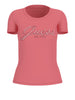 guess t shirt embro script logo donna w5yi46j1314 revival rose rosa 165853047