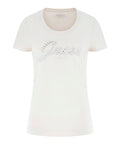 Guess T-shirt Embro Script Logo Donna W5YI46J1314 Stone - Avorio