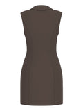 Guess Vestito Mini Yeva Donna W5YK36WGHC2 Espresso Brown - Marrone