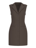 Guess Vestito Mini Yeva Donna W5YK36WGHC2 Espresso Brown - Marrone