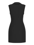 Guess Vestito Mini Yeva Donna W5YK36WGHC2 Jet Black A996 - Nero