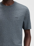 Hugo Boss T-shirt Thompson Uomo 50468347 Open Grey - Grigio