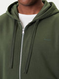 Hugo Boss Felpa Zip Dapozip Uomo 50548651 Dark Green - Verde