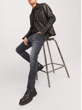 Jack e Jones Jeans Slim Uomo 12159030 Black Denim - Nero