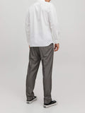 Jack e Jones Camicia Classica Uomo 12227385 White Slim Fit - Bianco