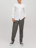 Jack e Jones Camicia Classica Uomo 12227385 White Slim Fit - Bianco