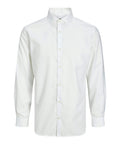 Jack e Jones Camicia Classica Uomo 12227385 White Slim Fit - Bianco