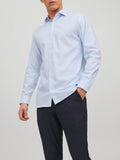 Jack e Jones Camicia Classica Uomo 12227385 Cashmere Blue Slim Fit - Celeste