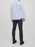 Jack e Jones Camicia Classica Uomo 12227385 Cashmere Blue Slim Fit - Celeste