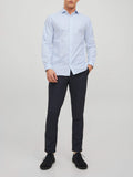 Jack e Jones Camicia Classica Uomo 12227385 Cashmere Blue Slim Fit - Celeste