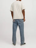 Jack e Jones T-shirt Uomo 12254412 Moonbeam - Avorio