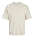 Jack e Jones T-shirt Uomo 12254412 Moonbeam - Avorio