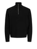 jack e jones dolcevita maglia collo alto half zip uomo 12259664 black nero 164396340