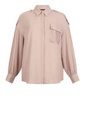 Liu Jo Camicia Casual Camicia Donna CF5210TS109 Light Cipria - Rosa