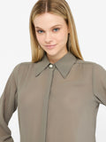 Liu Jo Camicia Casual Camicia Donna CF5302TS869 Asparago - Beige
