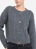 Liu Jo Cardigan Donna MF5423MS040 - Grigio
