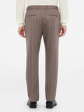 Liu Jo Pantalone Chino Uomo QF5107J3795 Riga/kaki Brown/nebb - Beige