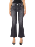 Liu Jo Jeans a Zampa Donna UF5040D4615 Den.grey Winner Wash - Nero